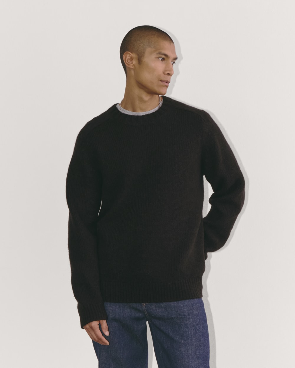 The Cloud Crewneck Sweater |  Black