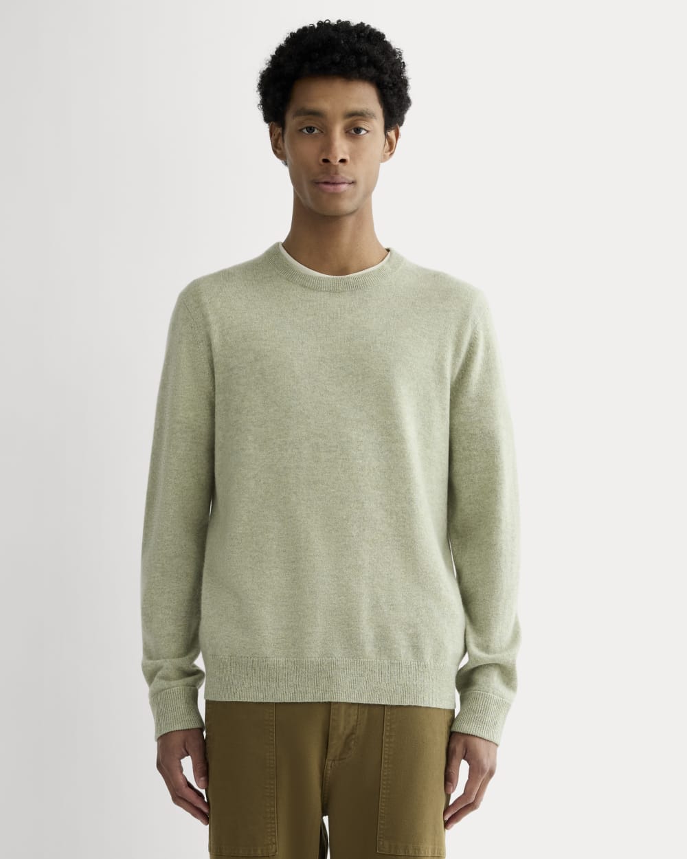 The Cashmere Crew | Light Heathered Moss