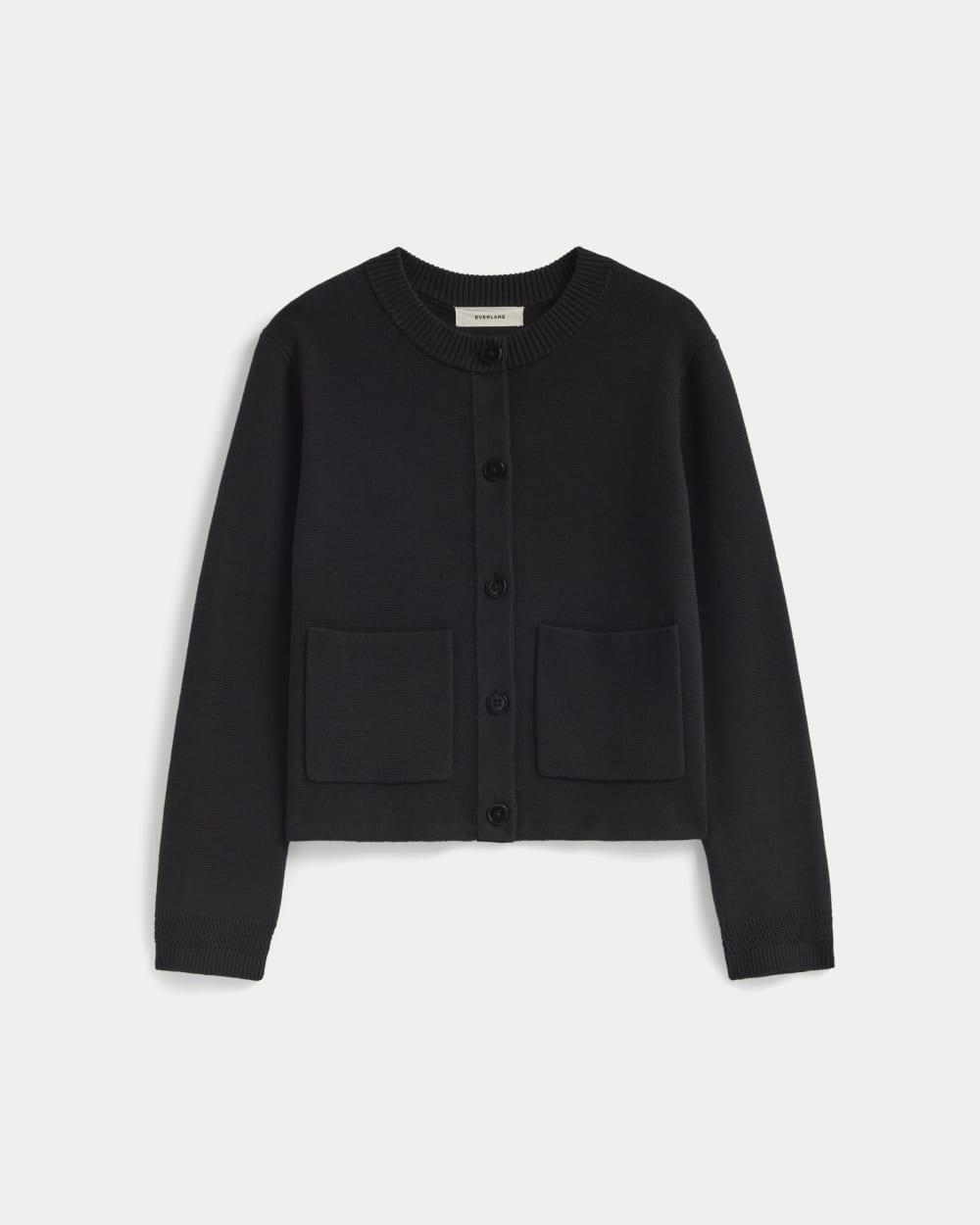 The Crew Cardigan in Everyday Cotton | Black