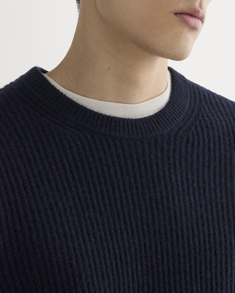 The Fisherman Crew in Wool Cashmere |  Navy