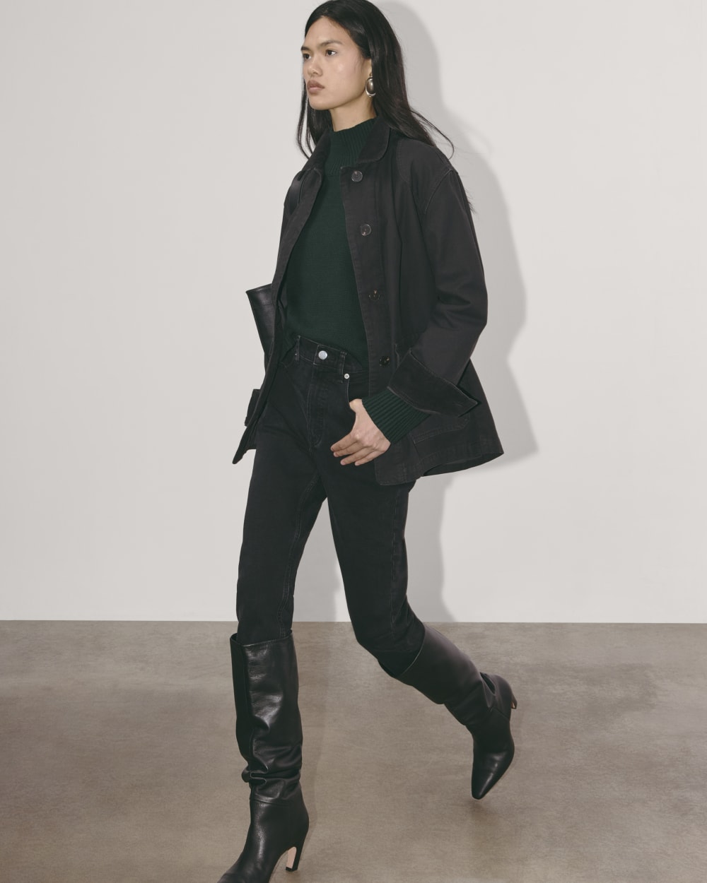 The Boxy Turtleneck in Everyday Cotton | Scarab