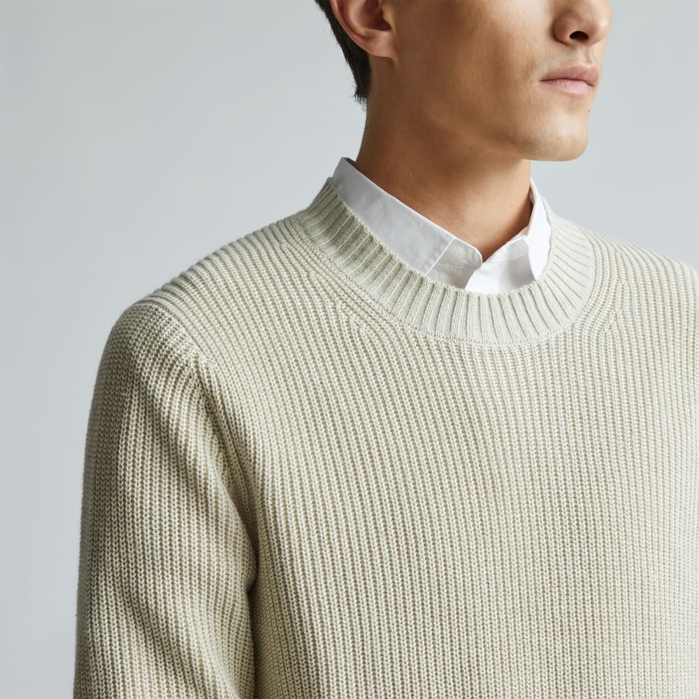 The No-Sweat Ribbed Crew | Pelican