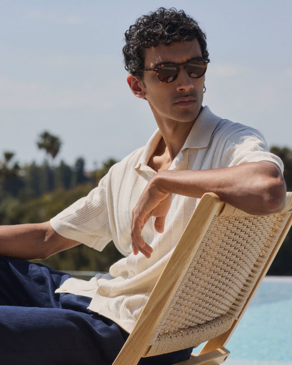 The No-Sweat Ribbed Polo | Birch