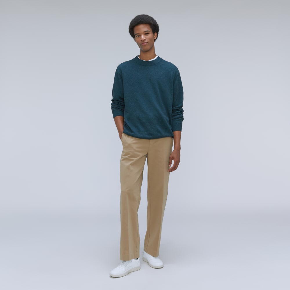 The Merino-Blend Crewneck Sweater | Deep Teal