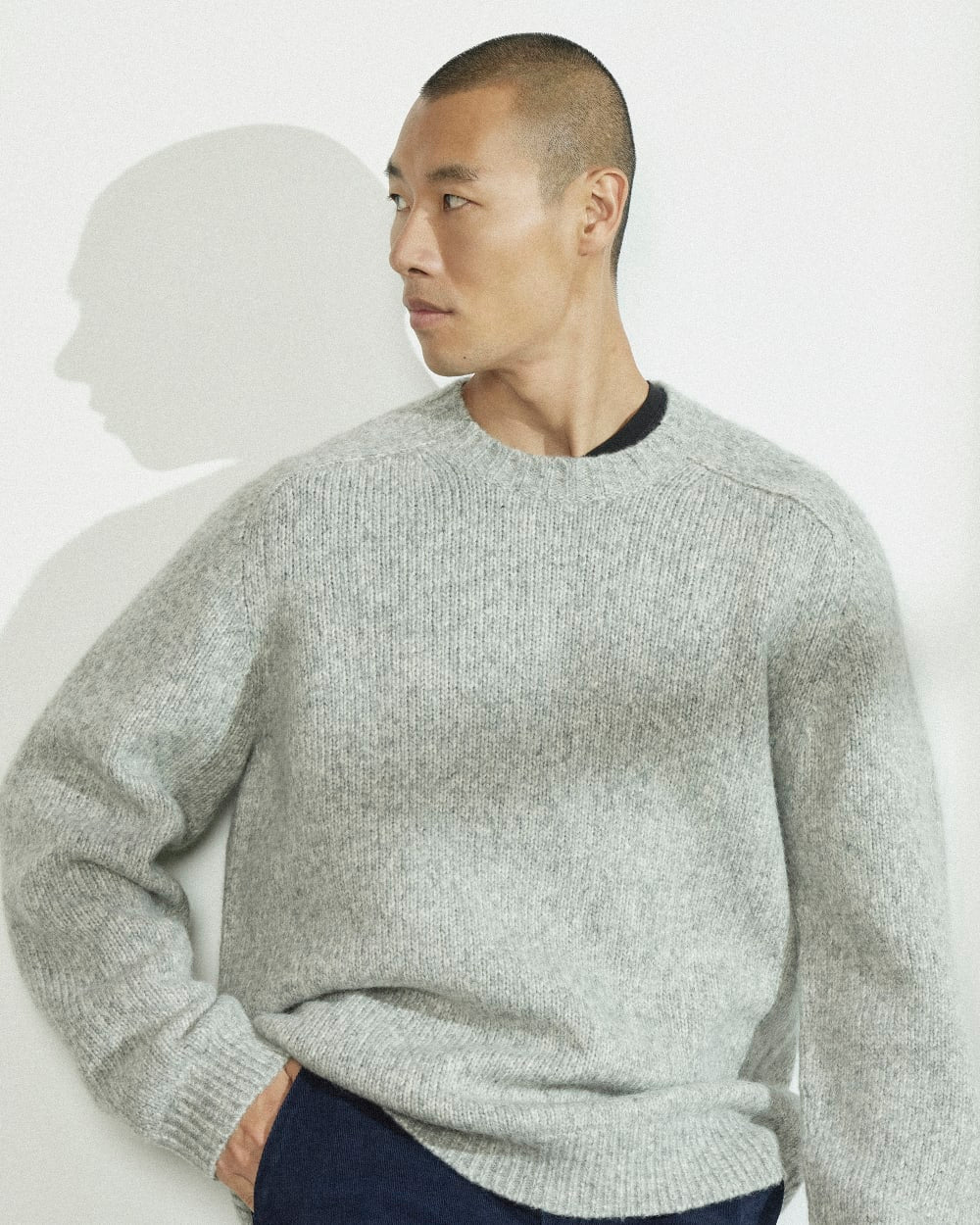 The Cloud Crewneck Sweater |  Heathered Grey