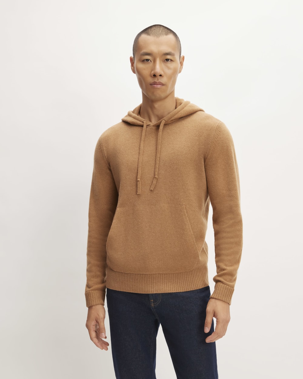 The Felted Merino Hoodie | Deep Camel
