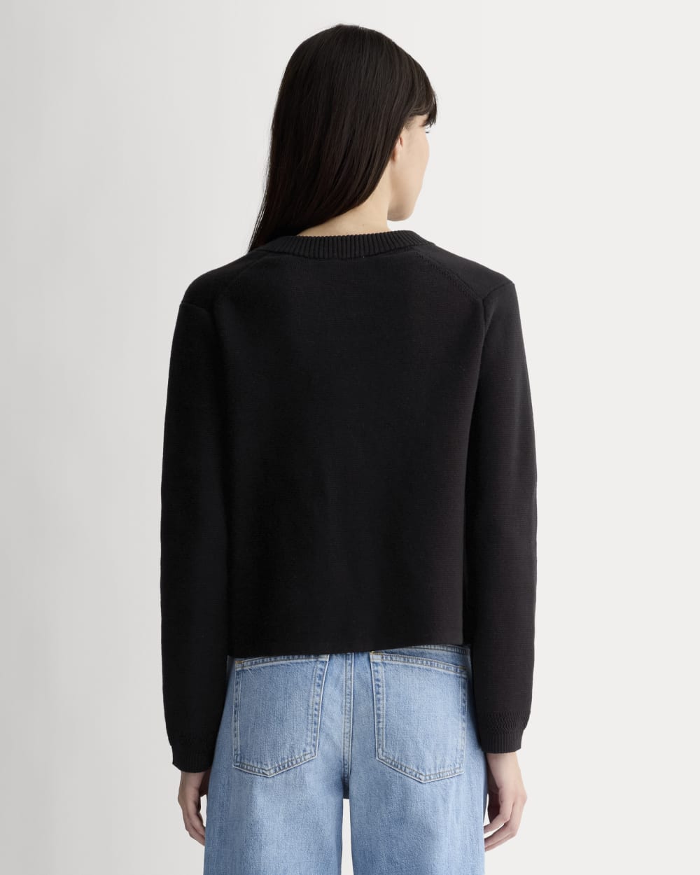 The Crew Cardigan in Everyday Cotton | Black