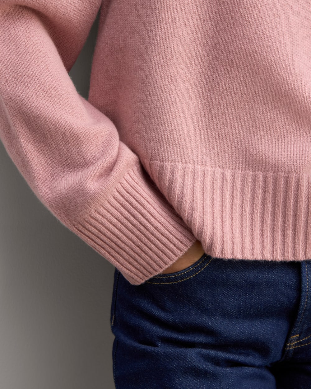 The Boxy Crew in Cashmere | Clay Pink