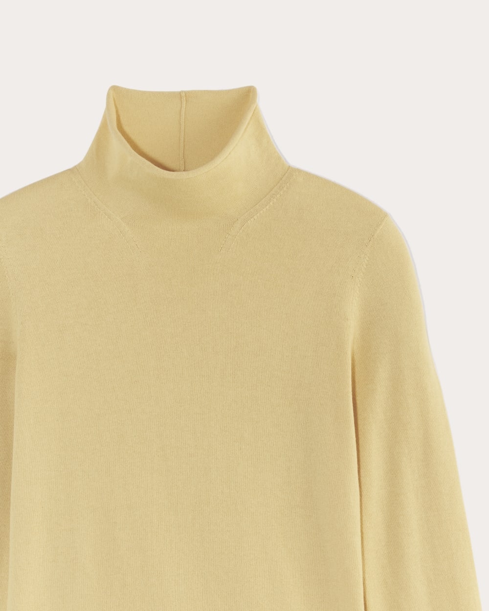 The Funnel Neck in Cotton Cashmere | Parsnip