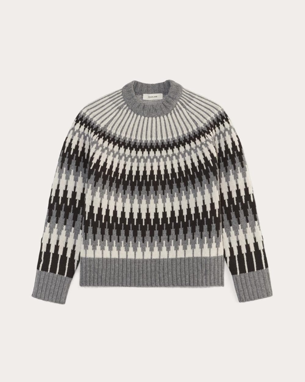 The Fair Isle Crew | Grey / Black Fair Isle