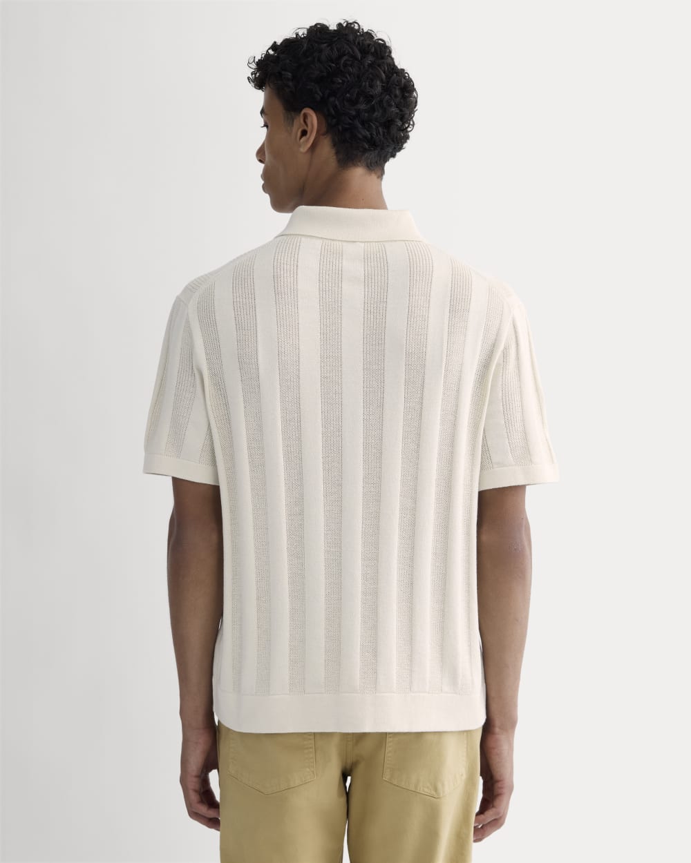 The No-Sweat Ribbed Polo | Birch