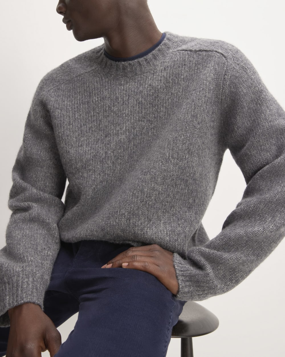 The Cloud Crewneck Sweater | Heathered Dark Charcoal