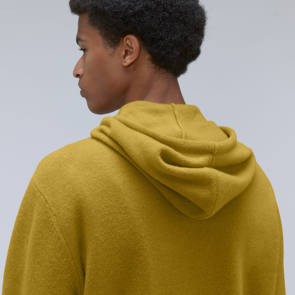 The Felted Merino Hoodie | Golden Palm