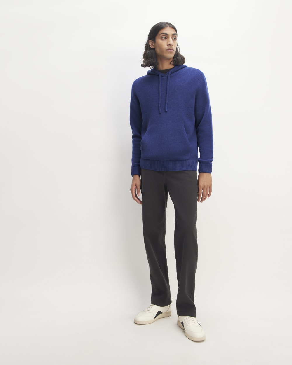 The Felted Merino Hoodie | Bellwether Blue Heather