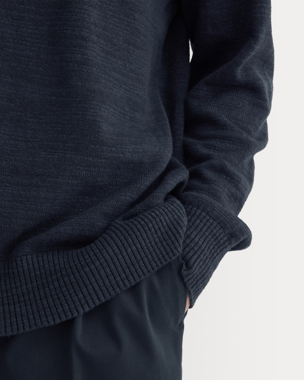The Cotton Linen Pullover | Navy