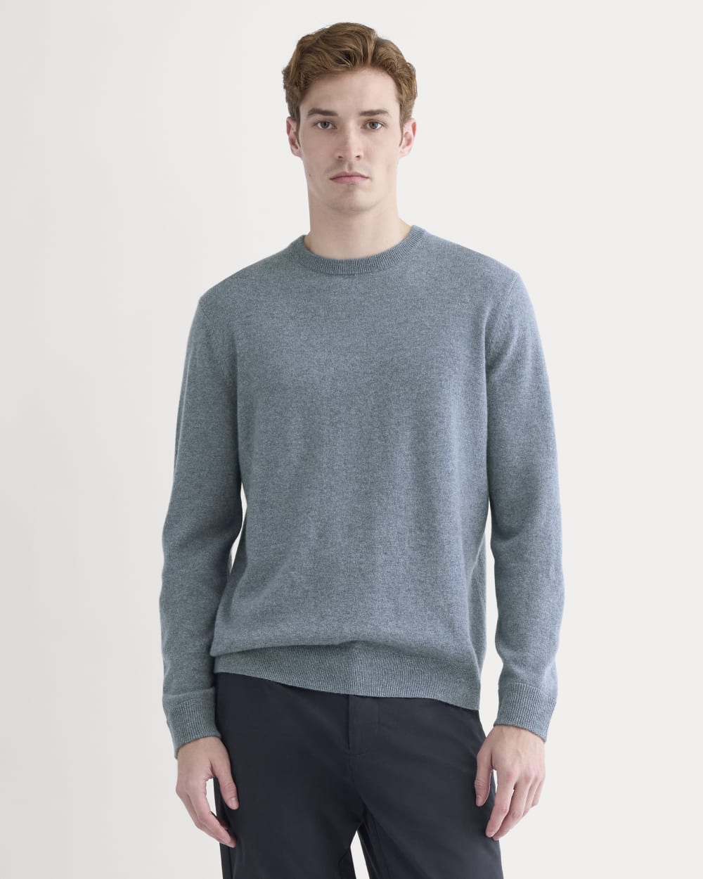 The Cashmere Crew | Denim Blue