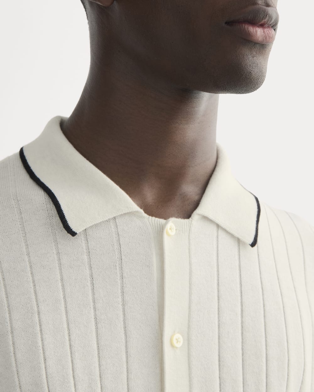 The No-Sweat Button-Down Polo | Heathered Canvas