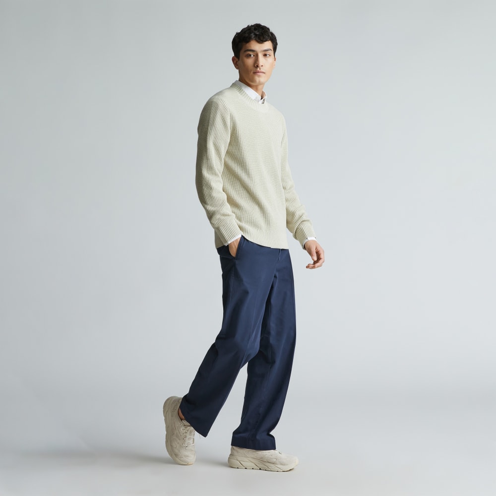 The No-Sweat Ribbed Crew | Pelican