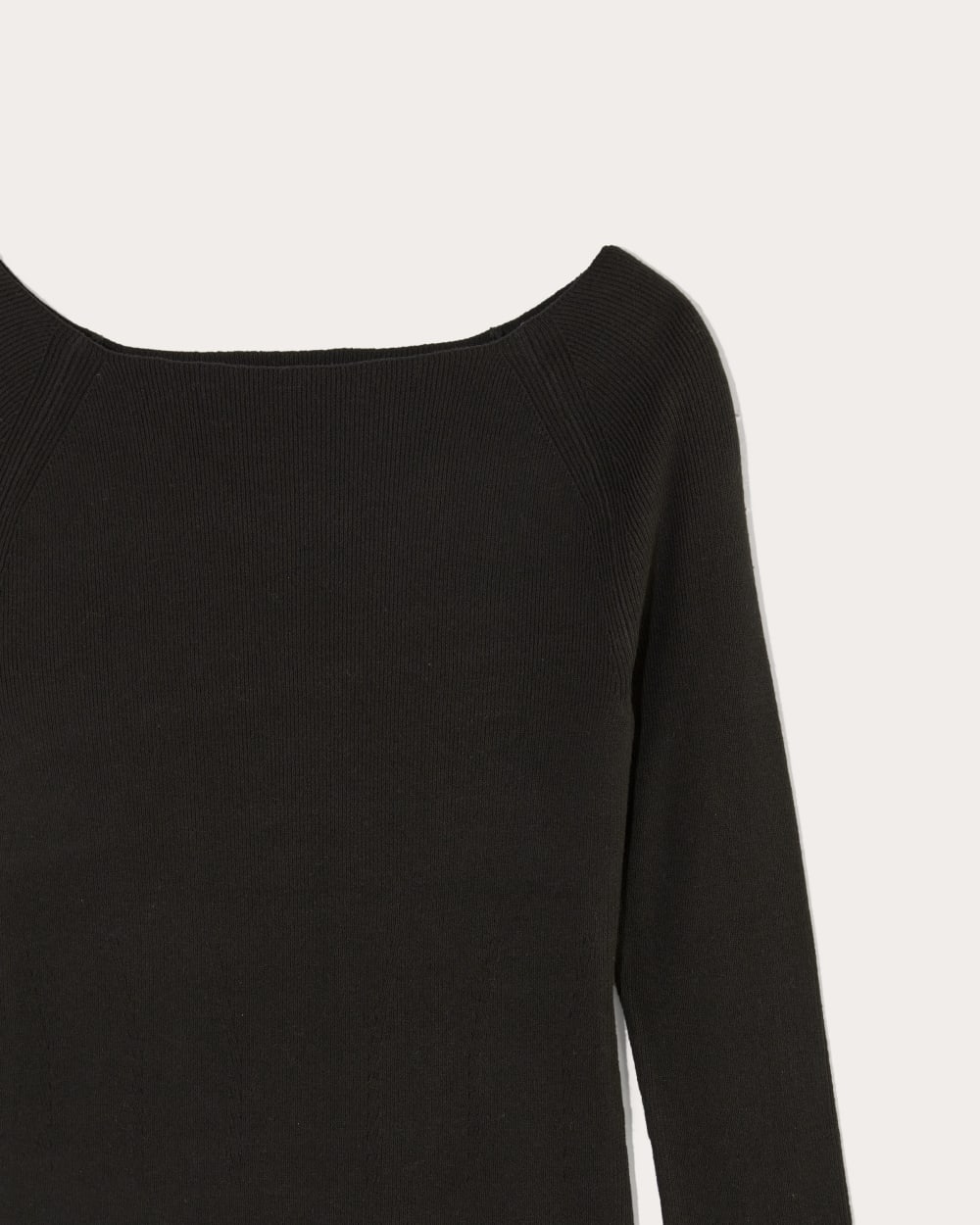 The Knit Boatneck Top | Black