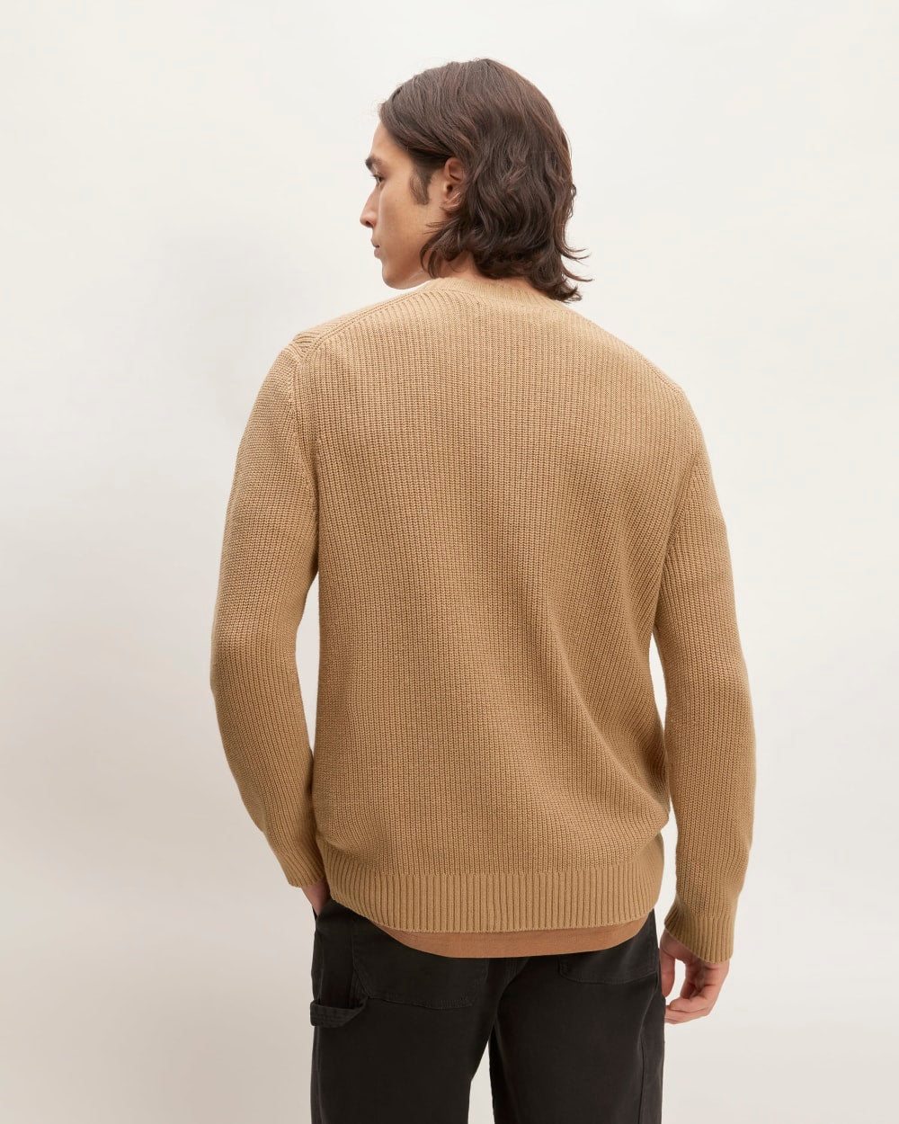 The No-Sweat Ribbed Crew | Tiger's Eye