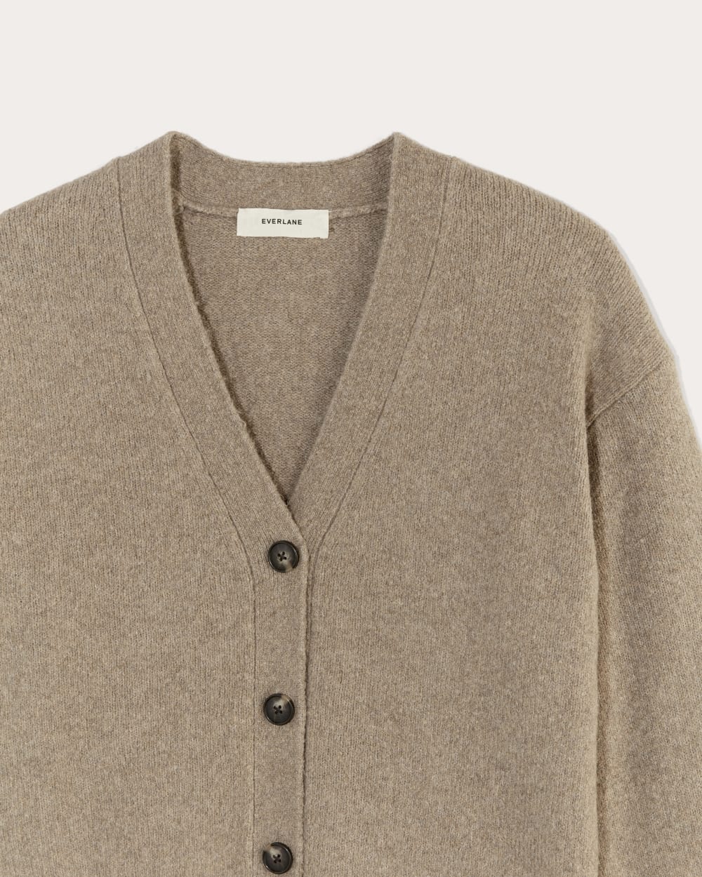 The Cocoon Cardigan in Plush Cotton | Heather Taupe