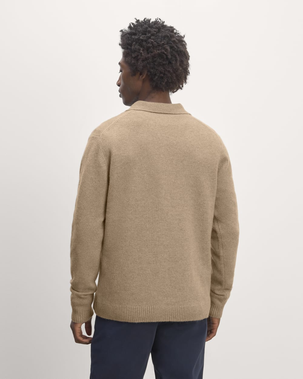 The Classic Polo in Luxe Merino | Oat Melange