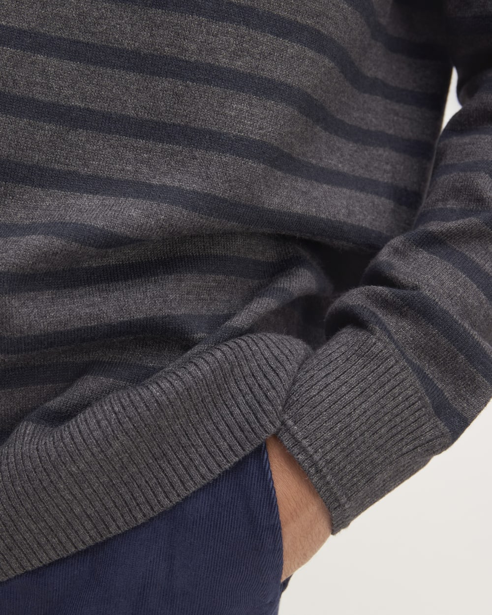 The No-Sweat Sweater | Uniform | Heathered Midnight / Heathered Ash