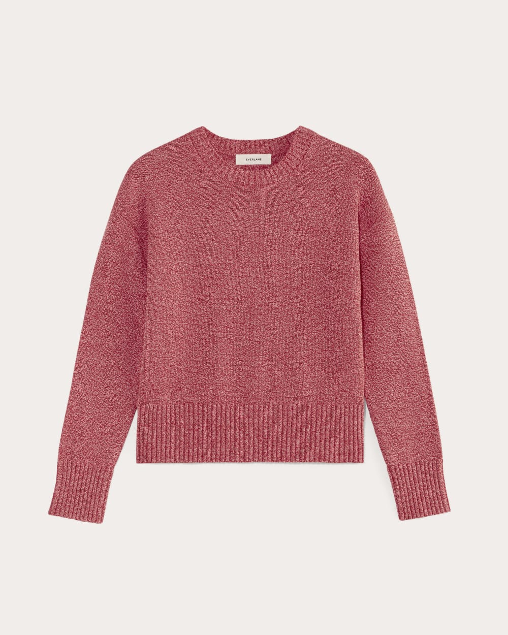 The Boxy Sweater in Everyday Cotton | Pink Peony / Classic Red