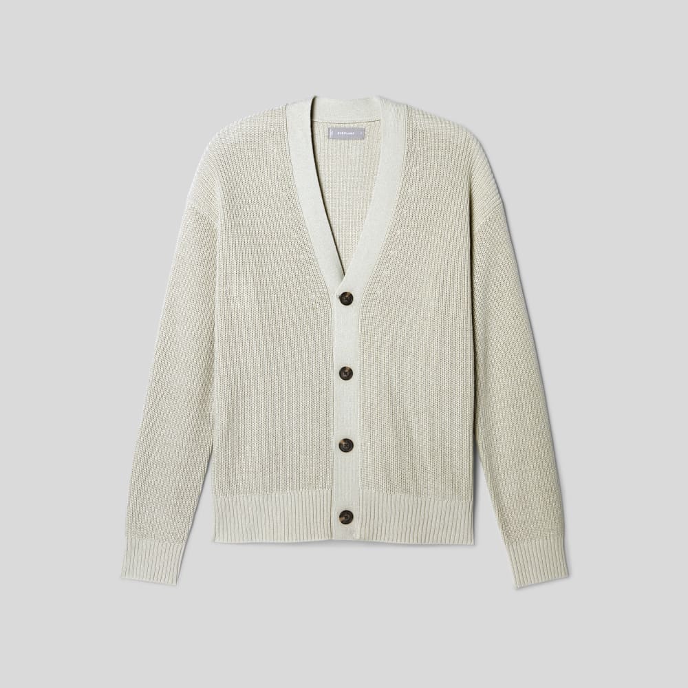 The No-Sweat Ribbed Cardigan | Pelican