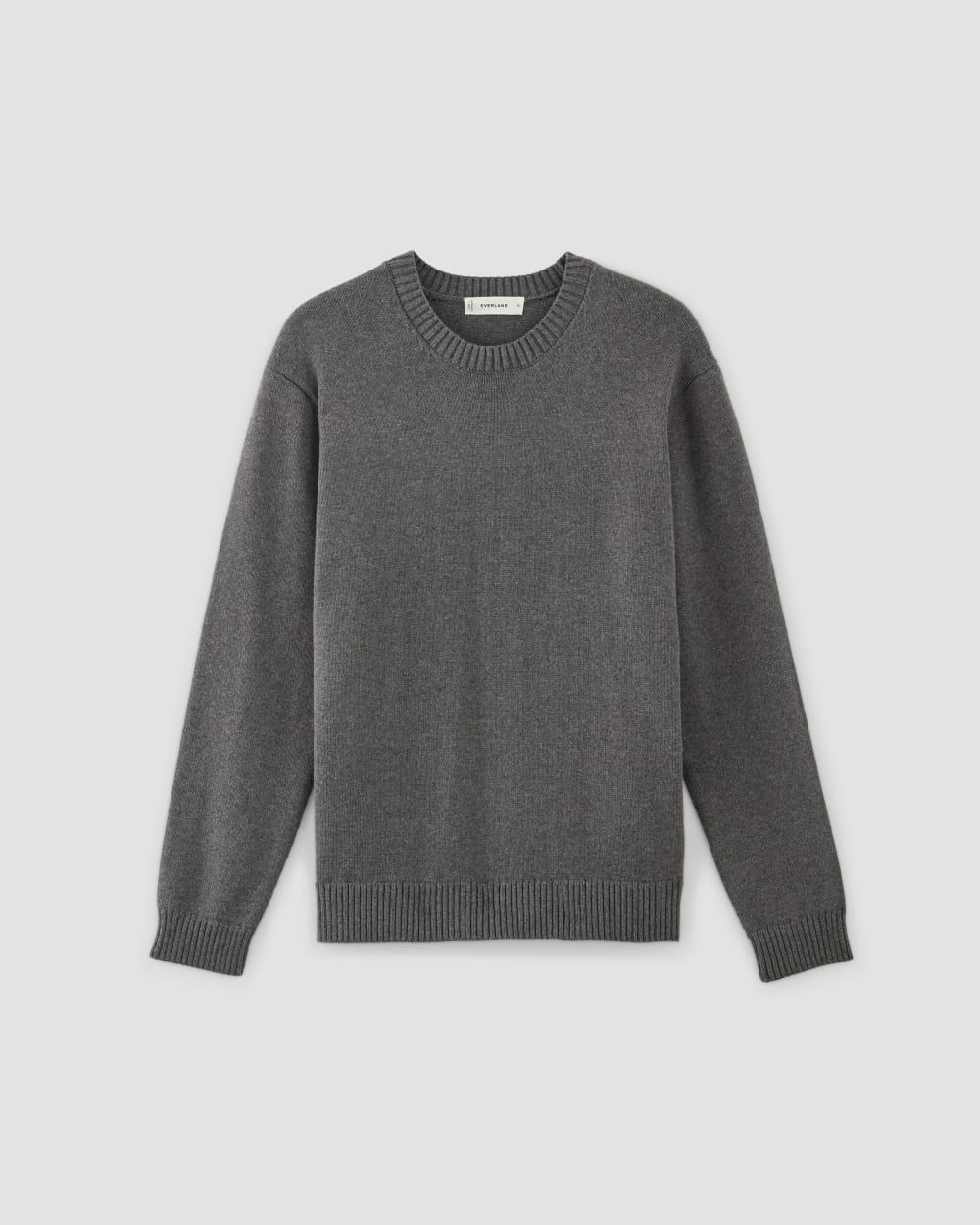 The Classic Sweater in Everyday Cotton | Heathered Charcoal