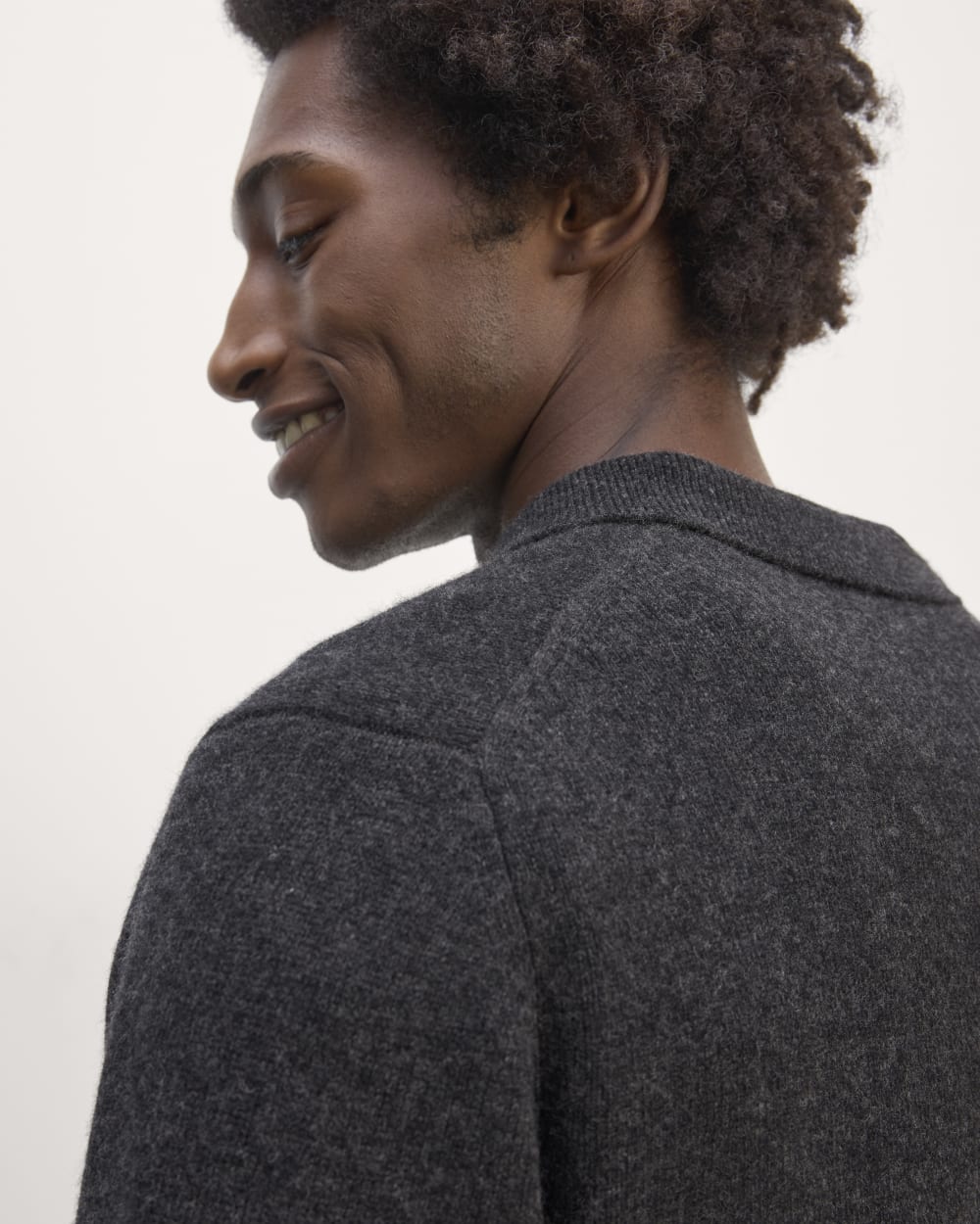 The Classic Polo in Luxe Merino | Charcoal