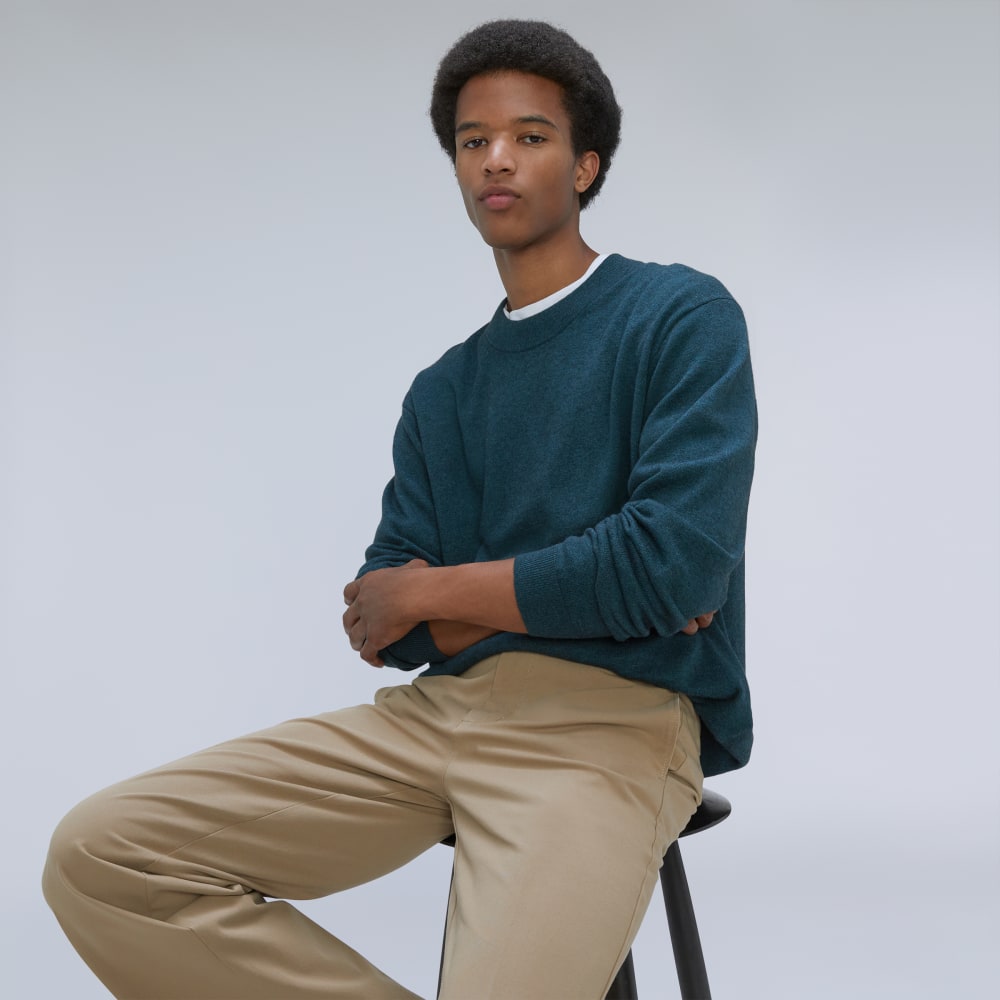 The Merino-Blend Crewneck Sweater | Deep Teal
