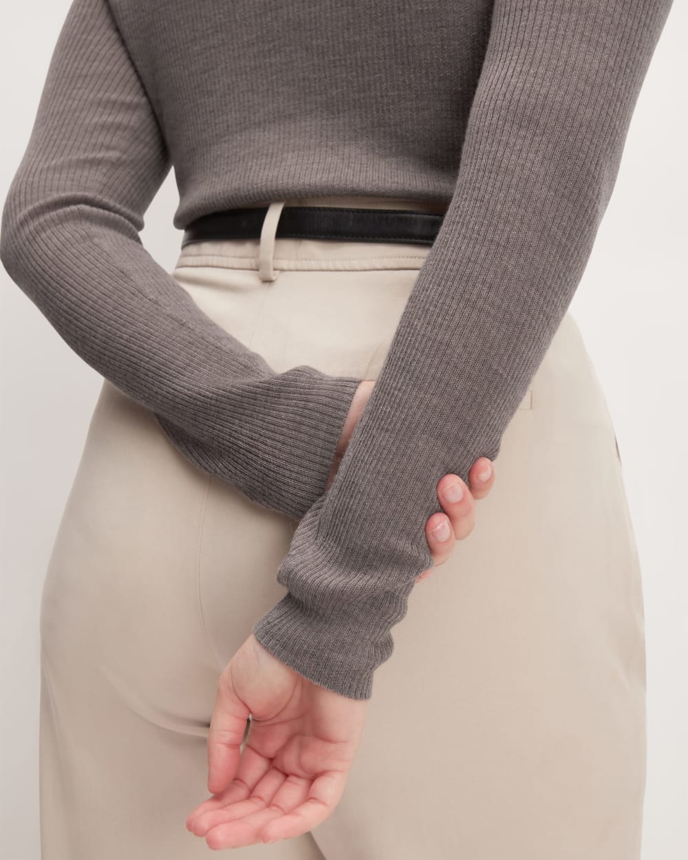 The Polo in Ultrasoft Merino | Heather Cocoa