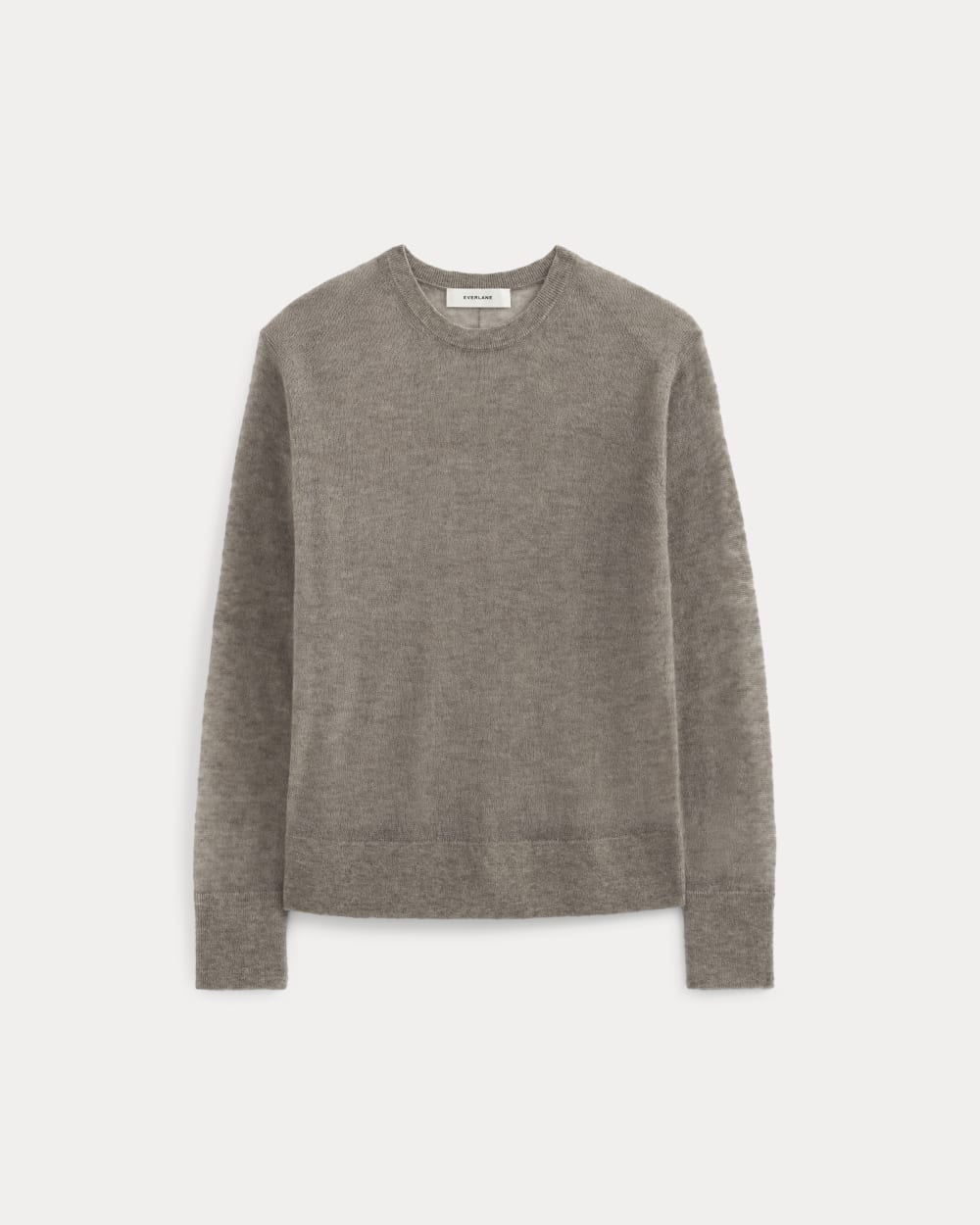 The Air Alpaca™ Relaxed Crew Top | Heathered Chocolate Chip