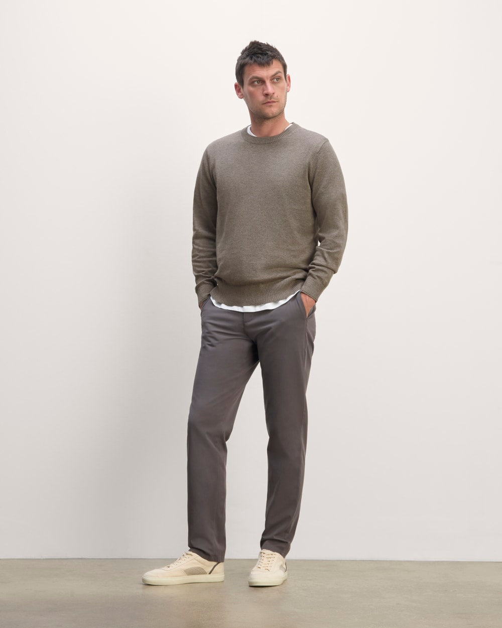 The No-Sweat Sweater | Uniform | Taupe Melange