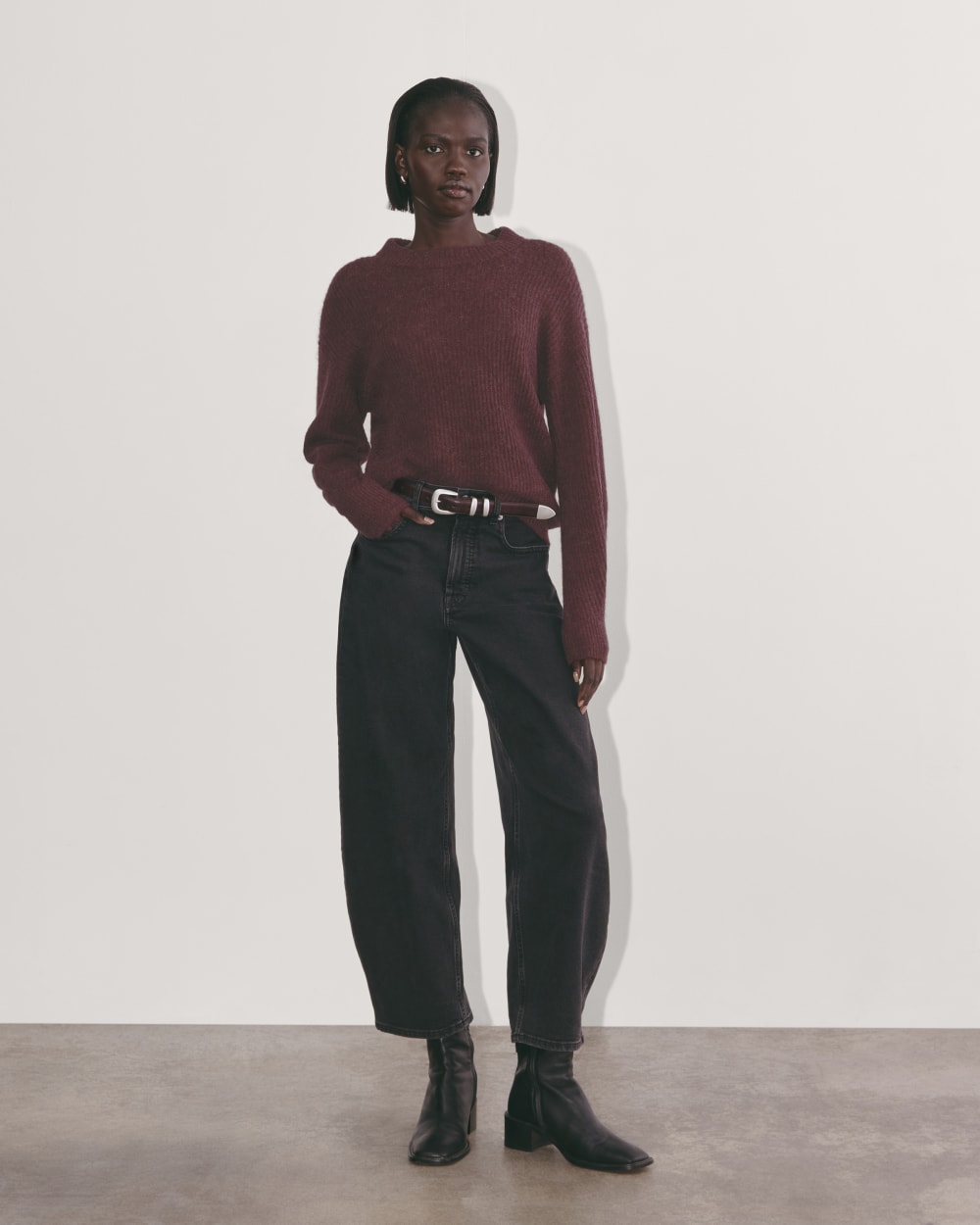 The Cocoon Crew in Alpaca | Burgundy