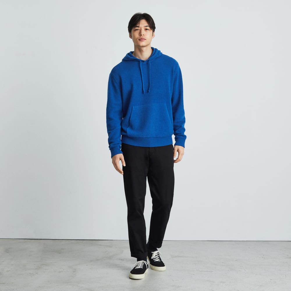 The Felted Merino Hoodie | Azure