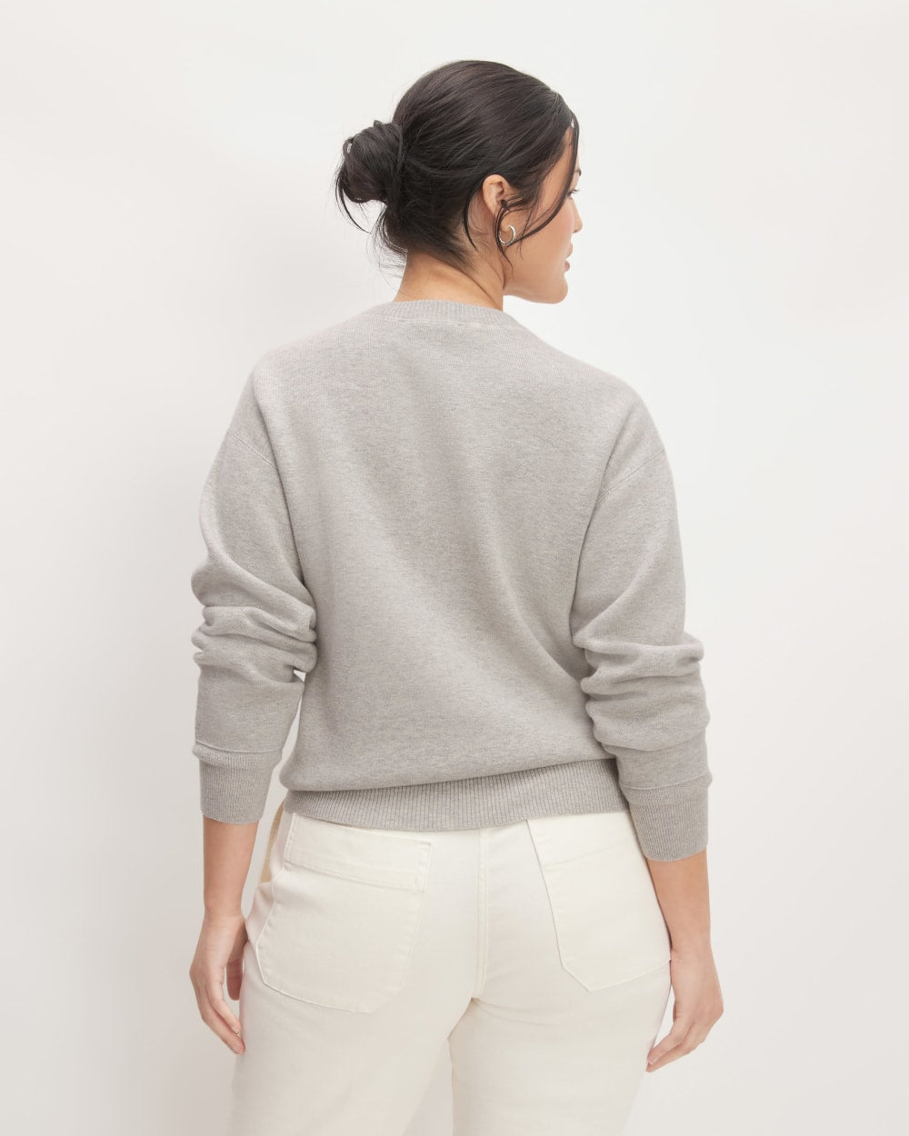 The Cotton-Merino Sweatshirt | Heathered Grey