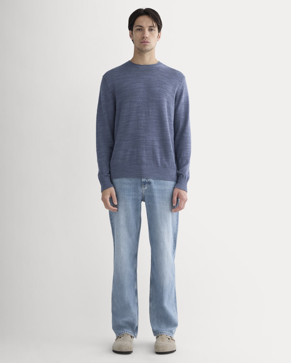 The Cotton Linen Pullover | Indigo