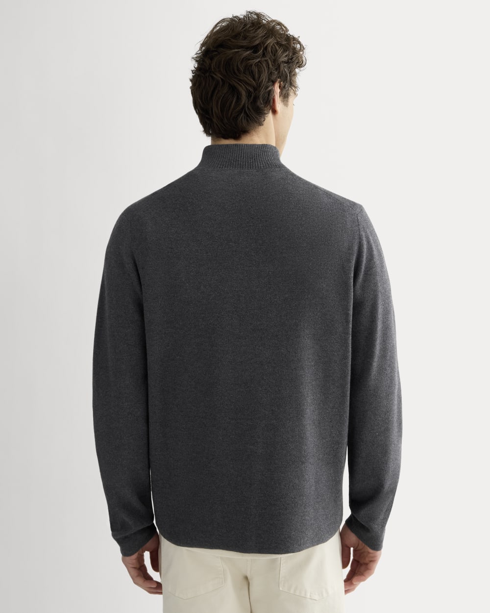 The No-Sweat Quarter-Zip | Heathered Ash
