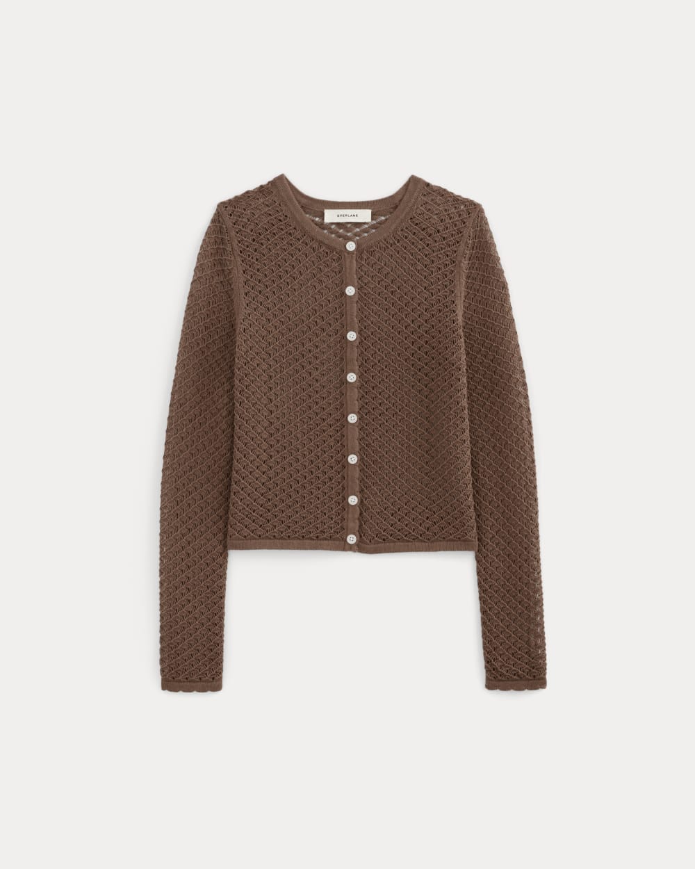 The Lace Knit Cardigan | Mocha