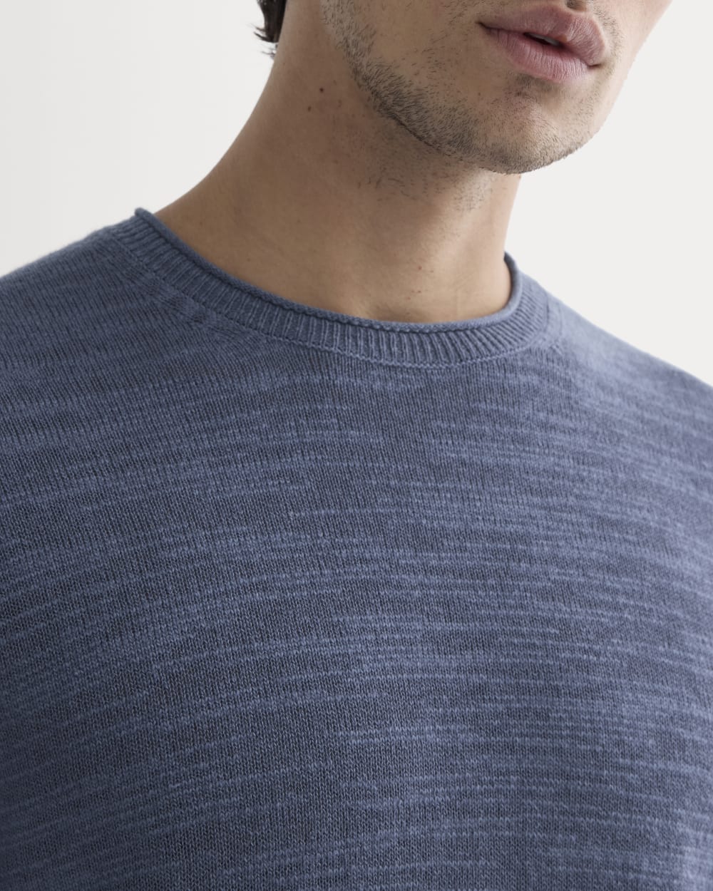 The Cotton Linen Pullover | Indigo