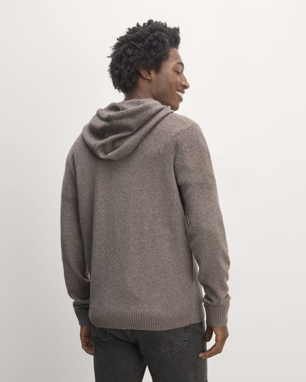 The Felted Merino Hoodie | Taupe Melange