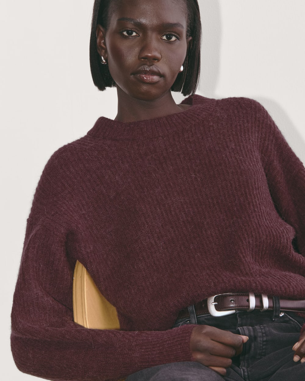 The Cocoon Crew in Alpaca | Burgundy