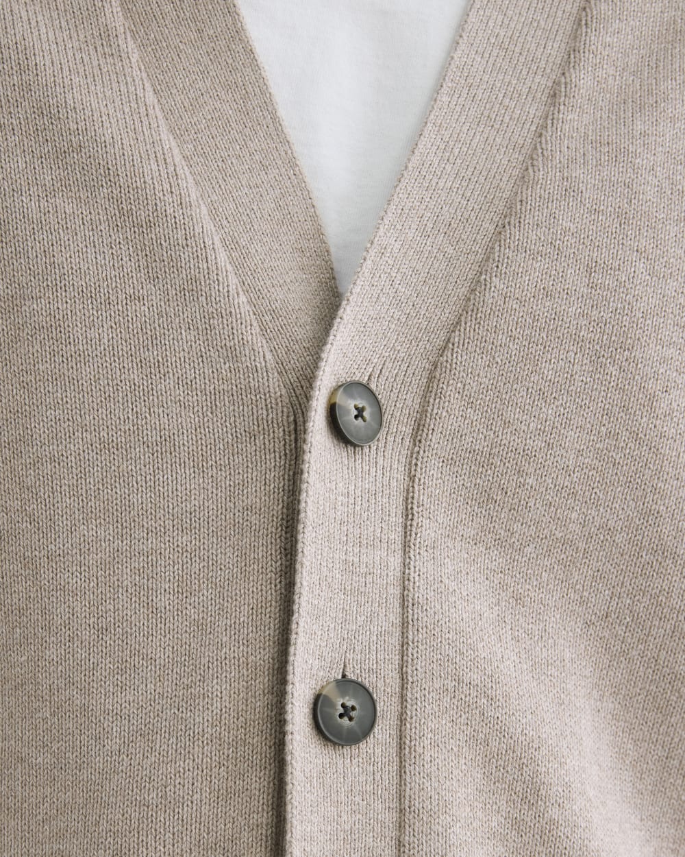 The Classic Cardigan in Everyday Cotton | Heathered Oatmeal