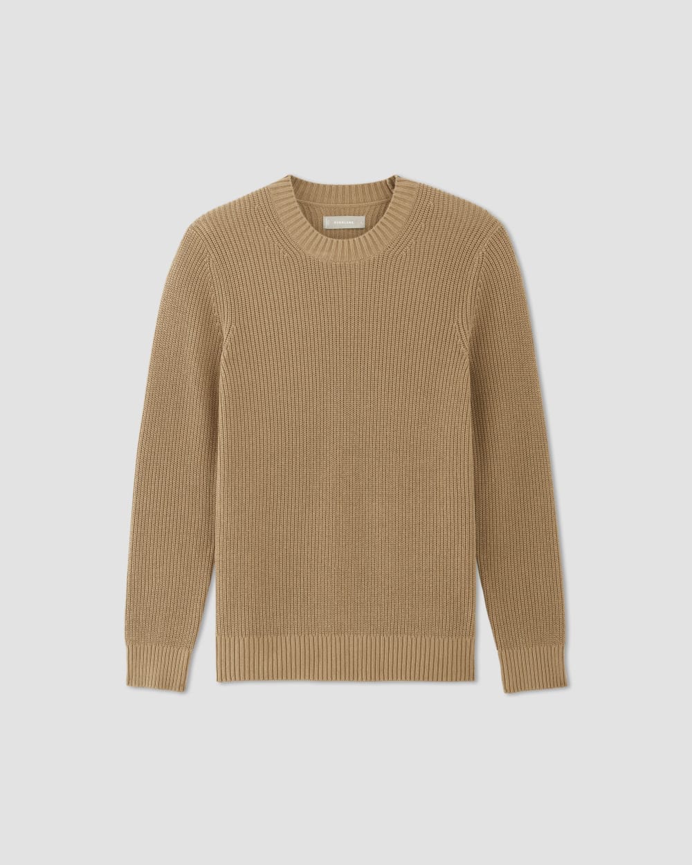 The No-Sweat Ribbed Crew | Tiger's Eye