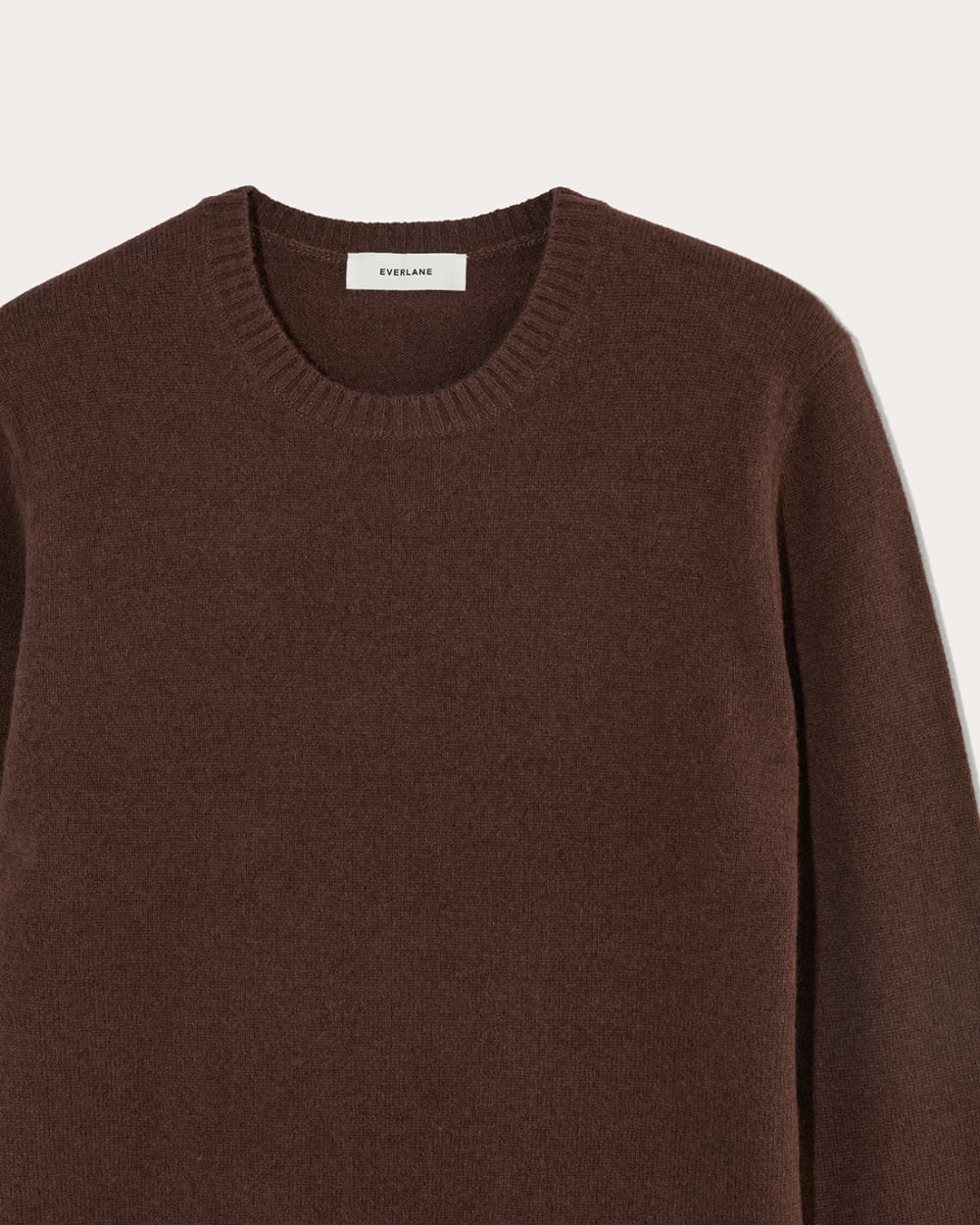 The Premium Merino Crew Neck Sweater | Heather Mahogany