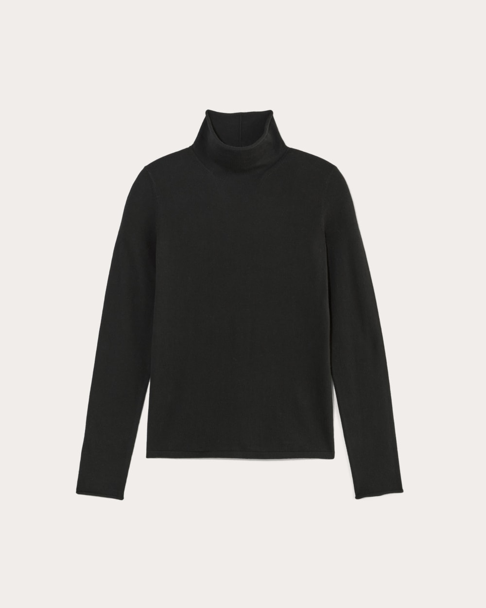 The Funnel Neck in Cotton Cashmere | Black