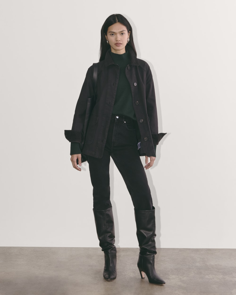 The Boxy Turtleneck in Everyday Cotton | Scarab