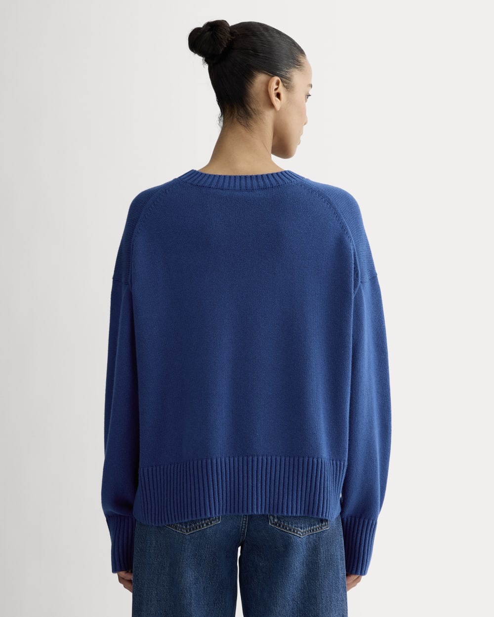 The Boxy Sweater in Everyday Cotton | Bright Cobalt